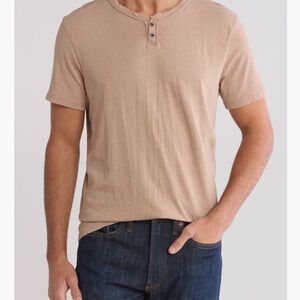NWT Men’s Nordstrom Lucky Brand Button Notch Neck T Shirt size L